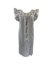 Load image into Gallery viewer, Sara Dress | Light Gray with White

