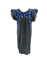 Load image into Gallery viewer, Sara Dress | Gray Linen with Blue Ombre
