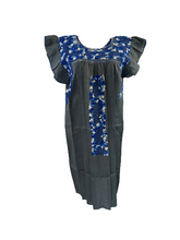 Load image into Gallery viewer, Sara Dress | Gray Linen with Blue Ombre
