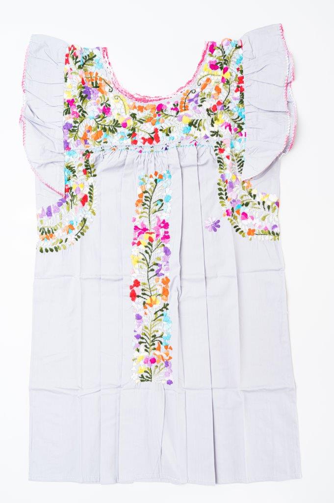 
                  
                    Sara Dress | Light Gray with Multicolor
                  
                