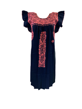 Load image into Gallery viewer, Sara Dress | Navy with Pink
