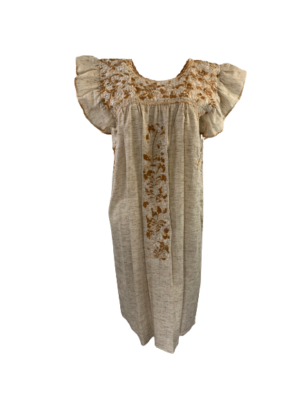 Sara Dress | Tan with Tan Ombre