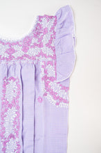 Load image into Gallery viewer, Sara Dress | Light Purple Gingham with Purple &amp; White
