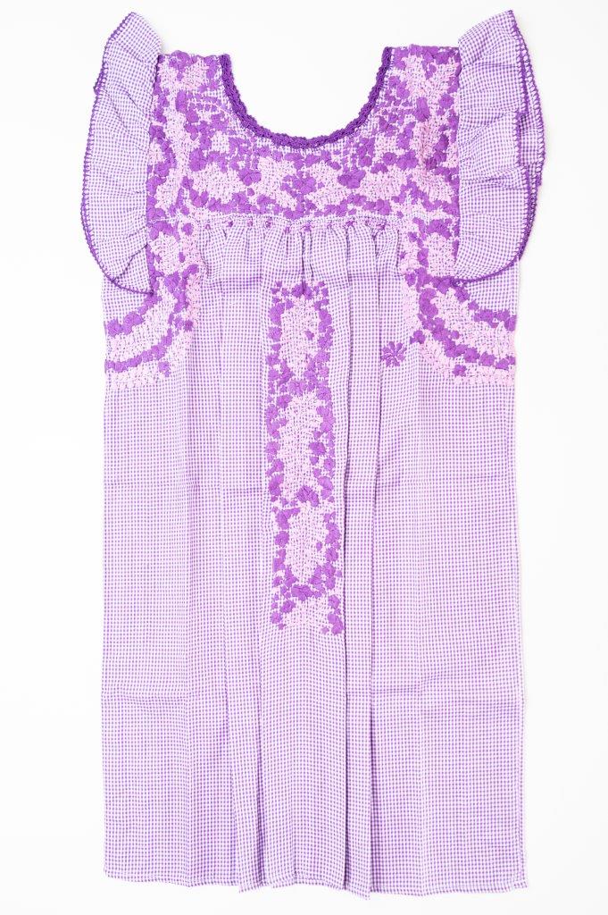 
                  
                    Sara Dress | Purple Gingham with Purple
                  
                