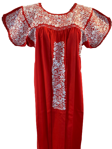
                  
                    Traditional Dress | Red with Silver
                  
                