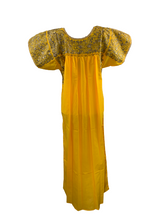 Load image into Gallery viewer, Traditional Dress | Yellow with Gold Silk
