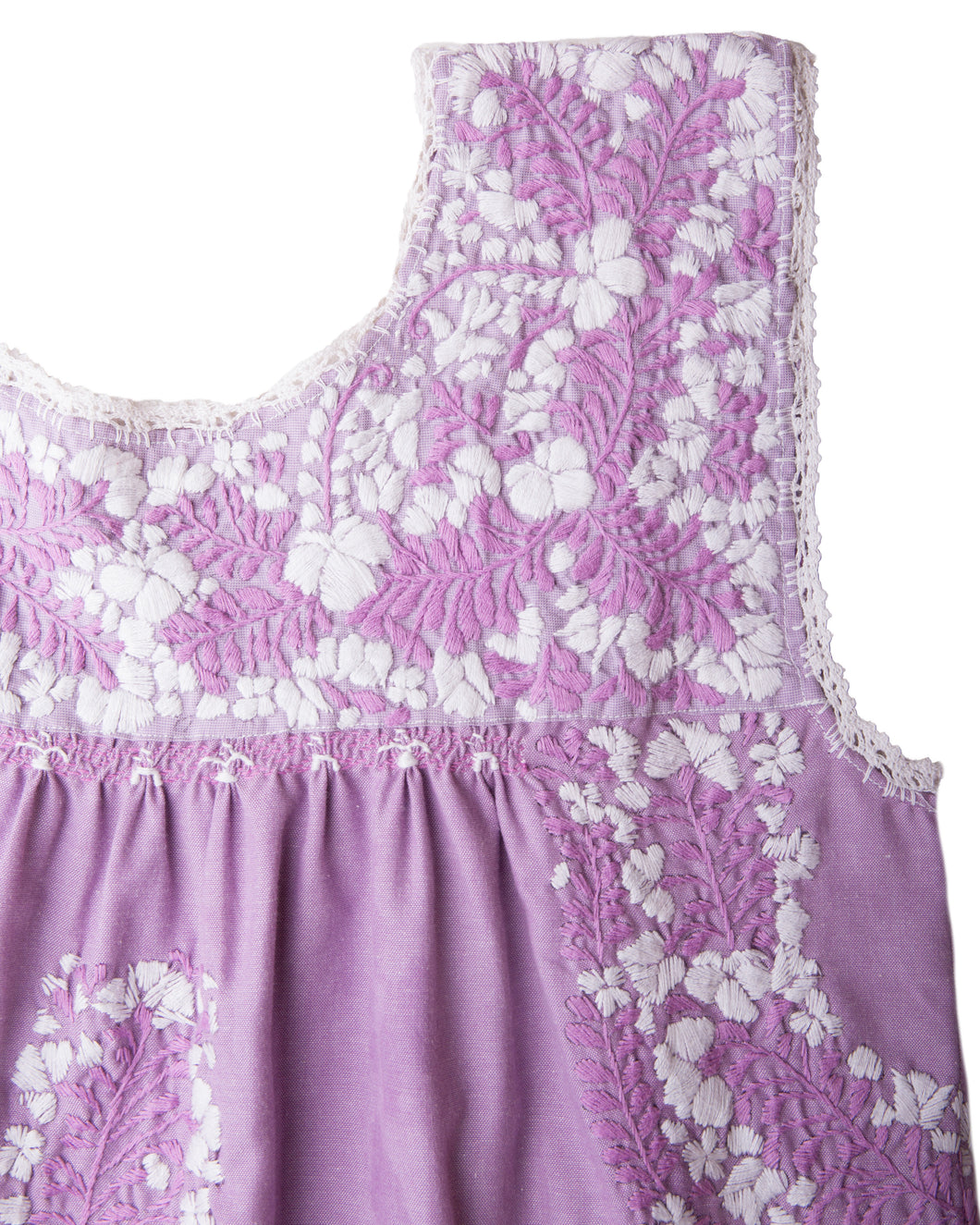 Catalina Dress |Purple with White