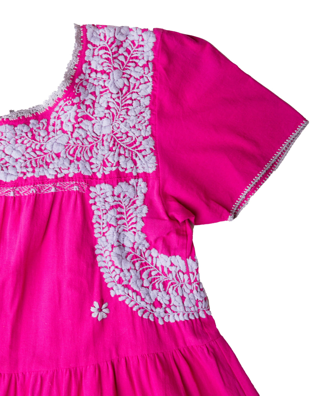 Gabriela Dress | Fuchsia with Gray